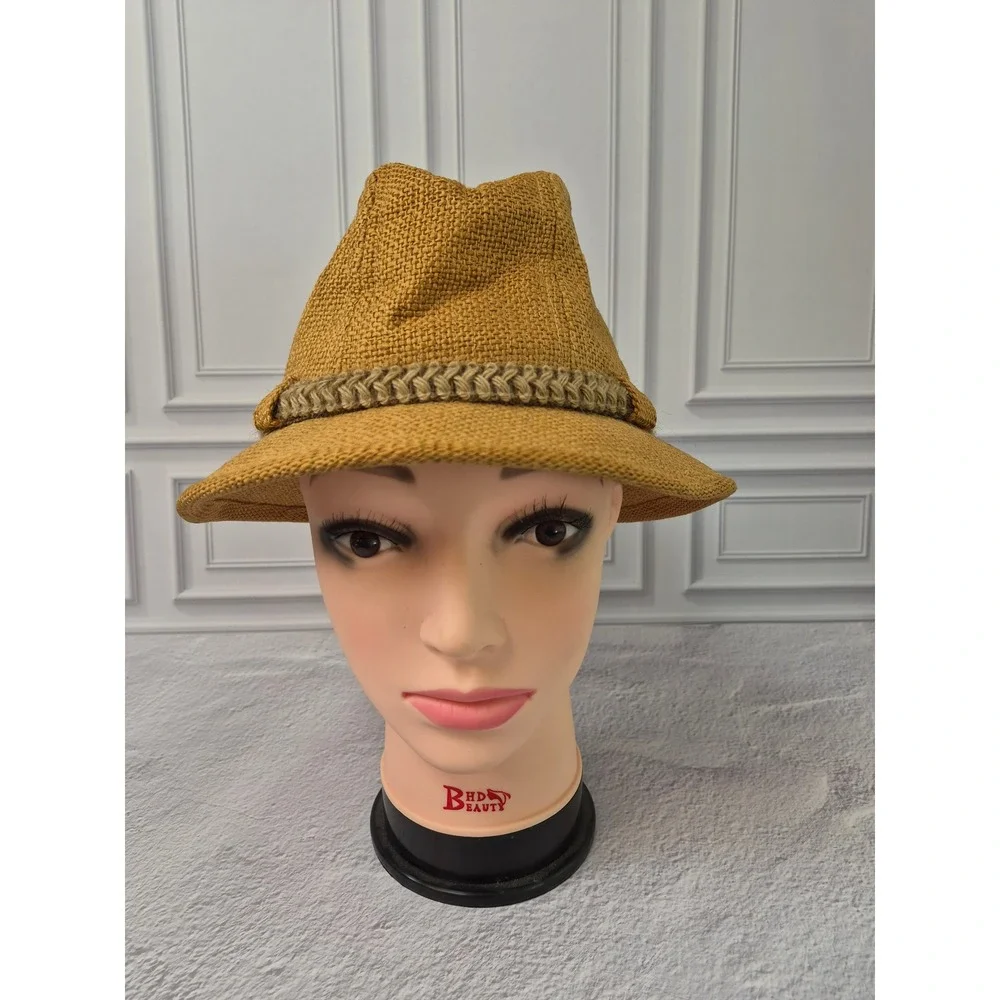 United Hatters Cap & Millinery Vintage Straw Fedora Hat Medium Lined